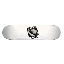 Rock On Guitar Player Skate Boards