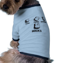 Rock Paper Scissors- Emo Alternative Grunge Rock Dog T-shirt
