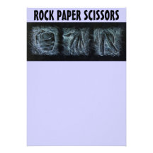 Rock Paper Scissors Personalised Announcement