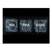 Rock Paper Scissors Post Cards