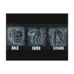 Rock Paper Scissors postcards