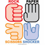 Rock Paper Scissors Shocker Photo Cut Outs