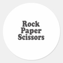 Rock Paper Scissors Stickers