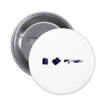 Rock, Paper, Shotgun - Gamer Video Game Gun Pin