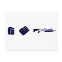 Rock, Paper, Shotgun - Gamer Video Game Gun postcards