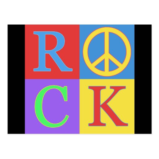 Rock Pop Art Design Post Cards