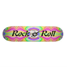 Rock & Roll Abstract Skateboard