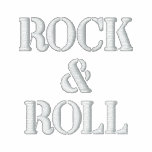 ROCK   &   ROLL -- black / long sleeve embroidered shirts