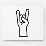 Rock & Roll Hand Symbol mousepads