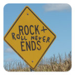 Rock + Roll Never Ends, Fun Street Sign Graffiti stickers