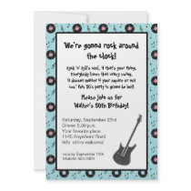 Rock & Roll Party Invitation
