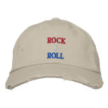 ROCK & ROLL -- RED, WHITE & BLUE! - Customised embroidered hats