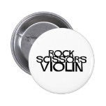 Rock Scissors Violin Buttons