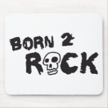 rock skull mousepad