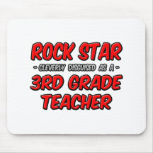Rock Star...3rd Grade Teacher Mousemat