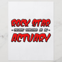 Rock Star...Actuary Flyer Design