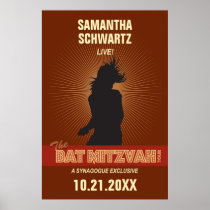 Rock Star Bat Mitzvah Poster