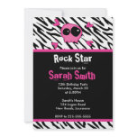 Rock Star Birthday invitations