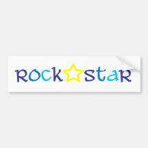 Rock Star Bumper Sticker