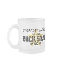 Rock Star by Night - 5th Grade Coffee Mugs