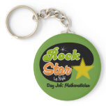 Rock Star By Night - Day Job Mathematician keychains