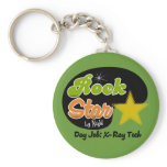 Rock Star By Night - Day Job X-Ray Tech keychains