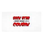 Rock Star...Cousin Customised Photo Card