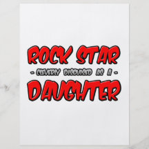 Rock Star...Daughter Flyer Design