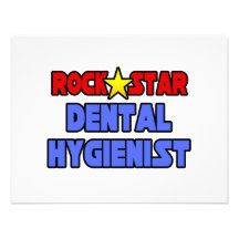 Rock Star Dental Hygienist Invitations