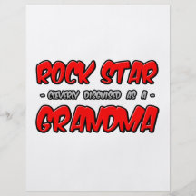 Rock Star...Grandma Custom Flyer