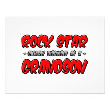 Rock Star...Grandson Custom Invitations