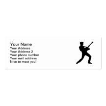 Rock star guitar business cards