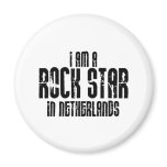 Rock Star In Netherlands Fridge Magnets