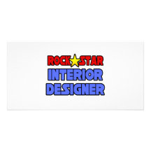 Rock Star Interior Designer Custom Photo Card