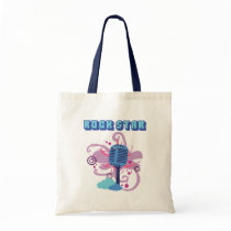 Rock Star Microphone Tote Bags