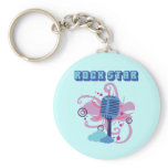 Rock Star Microphone Key Chains