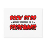 Rock Star...Programmer postcards
