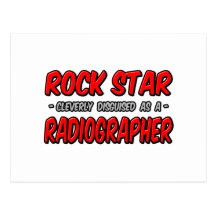 Rock Star .. Radiographer Postcards