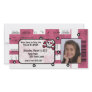 Rock Star Ticket Invitation or Thank You Card Picture Card