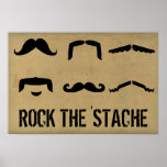 Rock The 'Stache Poster posters