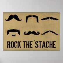 Rock The 'Stache Poster