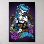 Rockabilly Baby Tattoo Angel Poster