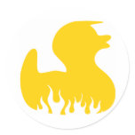 Rockabilly Rubber Duckie Sticker