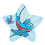 Rockabilly Tattoo Swallow Bird Stickers