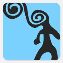 RockArt-GilaPerson1_Vector_Clipart Sticker