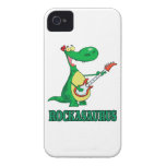 rockasaurus rock n roll dino dinosaur.ai iPhone 4 cases