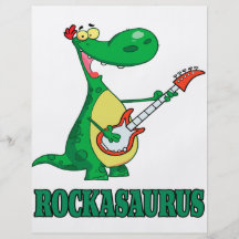 rockasaurus rock n roll dino dinosaur.ai personalized flyer