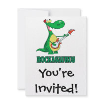 rockasaurus rock n roll dino dinosaur.ai personalized announcement
