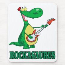 rockasaurus rock n roll dino dinosaur.ai mouse pad