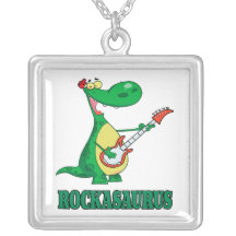 rockasaurus rock n roll dino dinosaur.ai necklaces